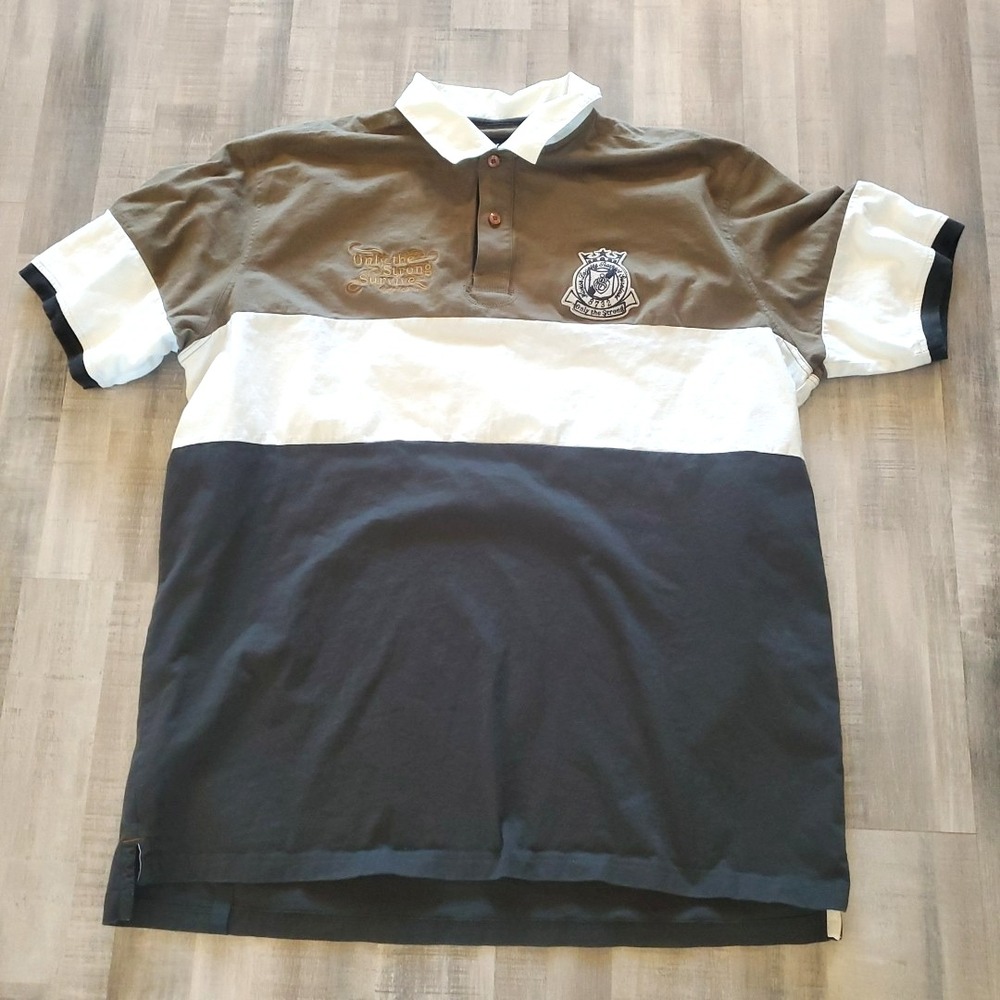 Vintage Eight 732 Polo Shirt Mens‎ 4XL Young Yeezy Y2K Hip Hop Rap Street Wear